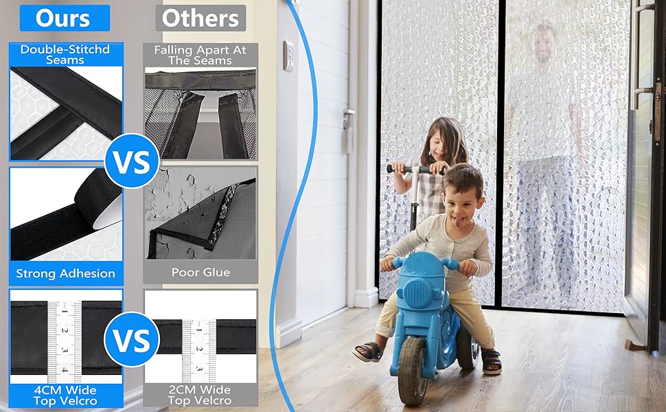 magnetic thermal door curtain