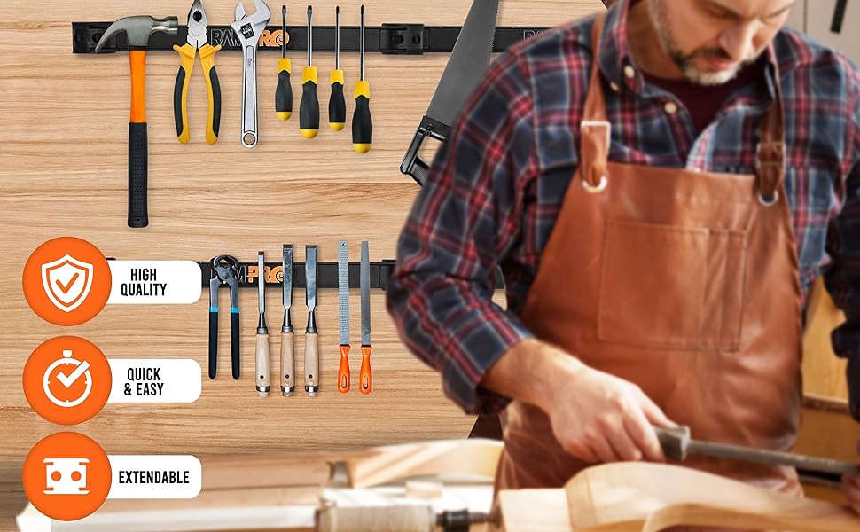 person using high quality extendable magnetic tool holder