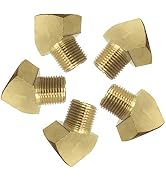 45 Degree Street Elbow Brass Pipe Fitting 1/8" NPT Female x 1/8" NPT Male 5pcs