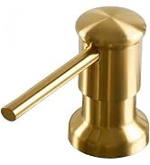 Gold Stainless Steel Soap Dispenser for Kitchen Sink, Brushed Gold Built in Pump Soap Dispensers,...