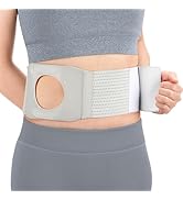 NIdreamCE Adjustable Ostomy Hernia Belt for Men & Women - Breathable U-Shaped Design Stoma Suppor...