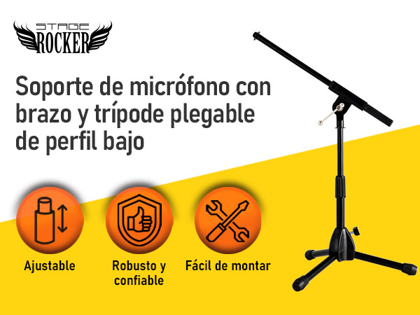 microphone holder desktop tabletop drum amp podcasting streaming gaming studio recording microfono