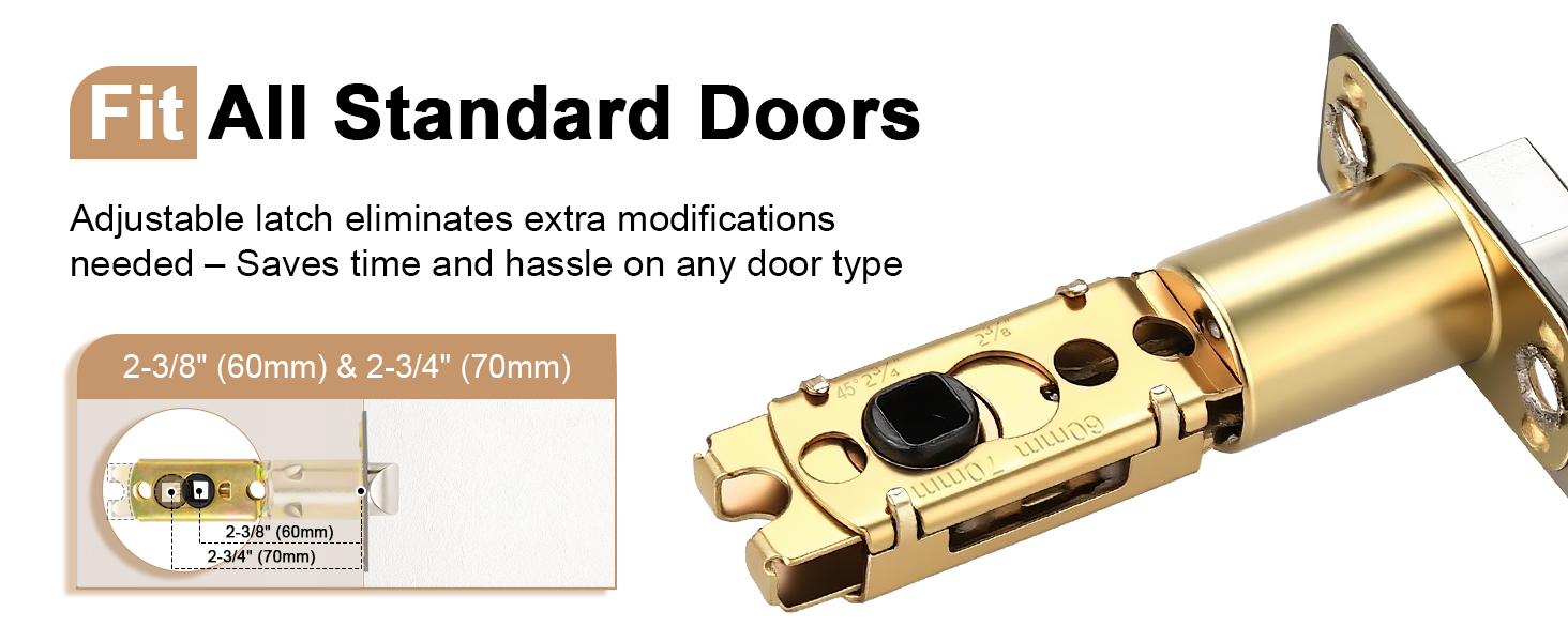 Black Privacy Door Handle