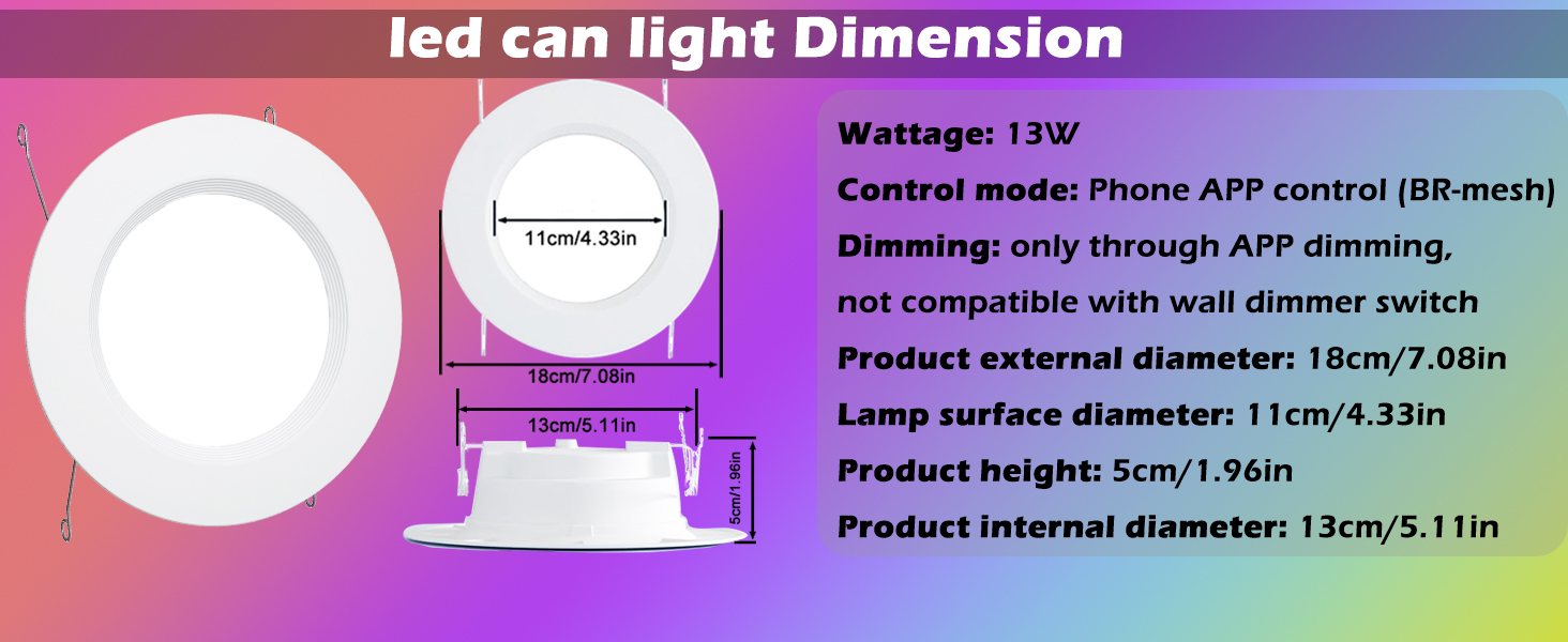 smart led can lights
