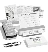 HPRT Portable Thermal Printer-Inkless Printer, Supports Thermal Paper&Labels, Multi-User Bluetoot...
