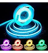PAUTIX RGB COB LED Strip Light IP65 Waterproof,UL Listed 24V Color Changing Flexible Tape Lights ...