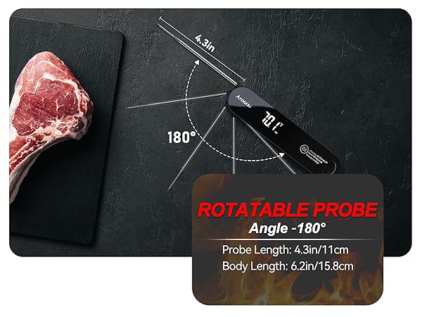 Atogou The Latest Food Thermometer. Faster: &lt;1 Second Response time. More Accurate: ± 0.3°C