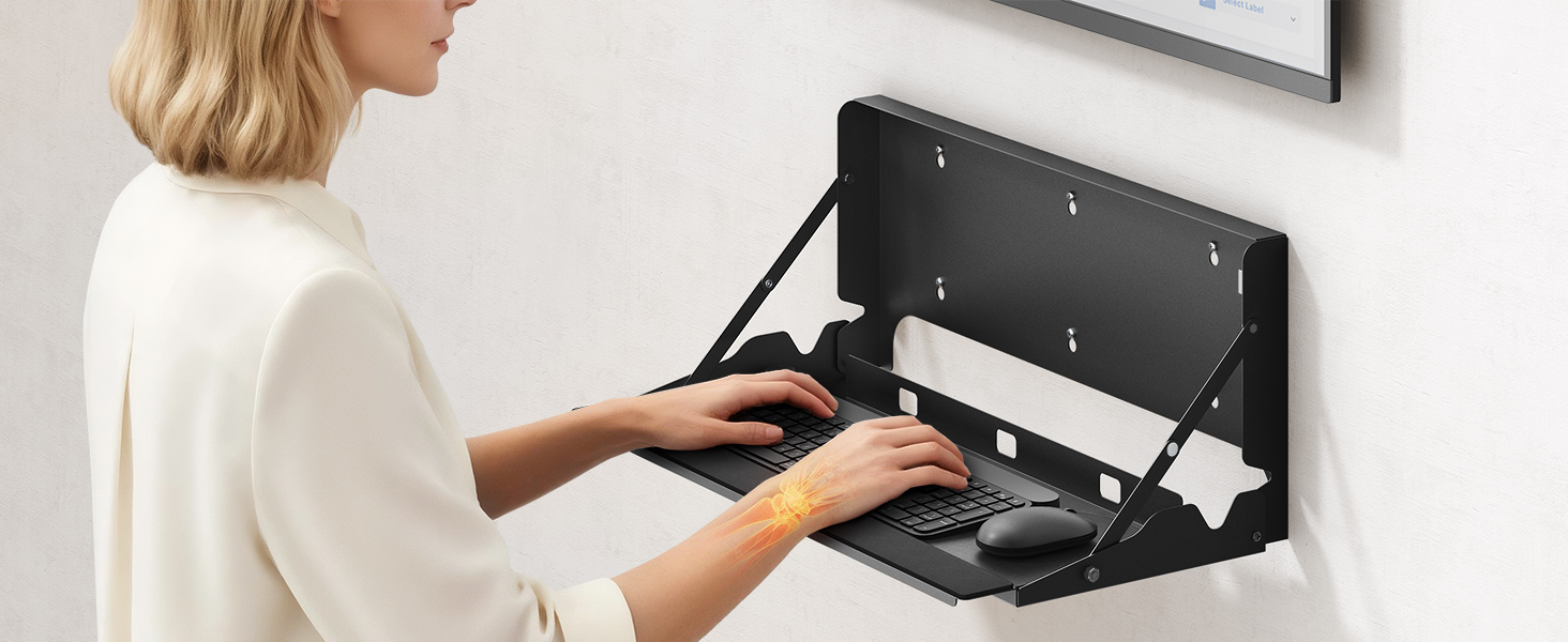 keyboard tray wall mount