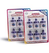 BEST PARTY EVER! Pull-N-Pop Confetti Poppers, Easy to Use, Pull Back and Release, 2-pack (12 Pull...