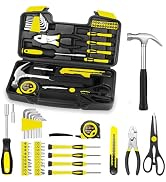 39 Piece Tool Set General Household Tool Kit - Basic Home Tool Set Small Hand Tool Kit with Plast...