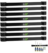 SUNHZMCKP 12" Magnetic Tool Holder Strip, 8 Pack Metal Tool Magnet Bar, Wall Mount Magnetic Organ...