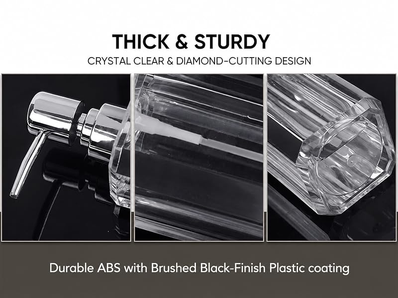 THICK & STURDY CRYSTAL CLEAR & DIAMOND-CUTTING DESIGN