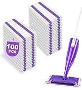 100 Pack Disposable WetJet Pads Refills for Swiffer Wet Jet Mop - Multi-Surface Floor Cleaning Mo...