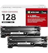 128 Toner Cartridge Black 2-Pack Replacement for Canon 128 CRG-128 Toner Compatible with Canon Im...