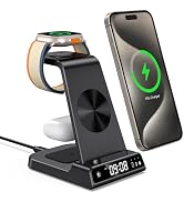 leChivée Wireless Charger for Apple Devices, 3 in 1 Wireless Charging Station Dock for iPhone 15 ...