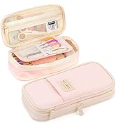 MAMUNU Expandable Pencil case with compartments, Large Capacity Pencil Cases Pencil Bag Pouch Off...