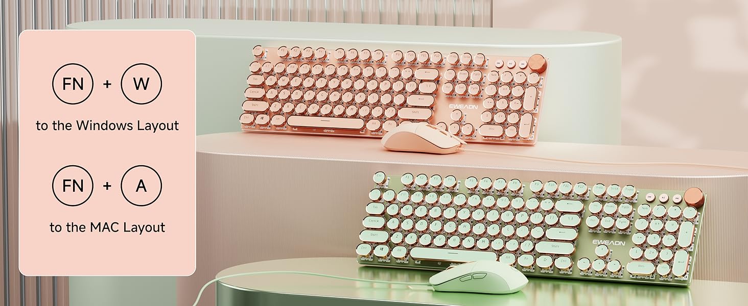 membrane gaming keyboard typewriter keyboard steampunk keyboard