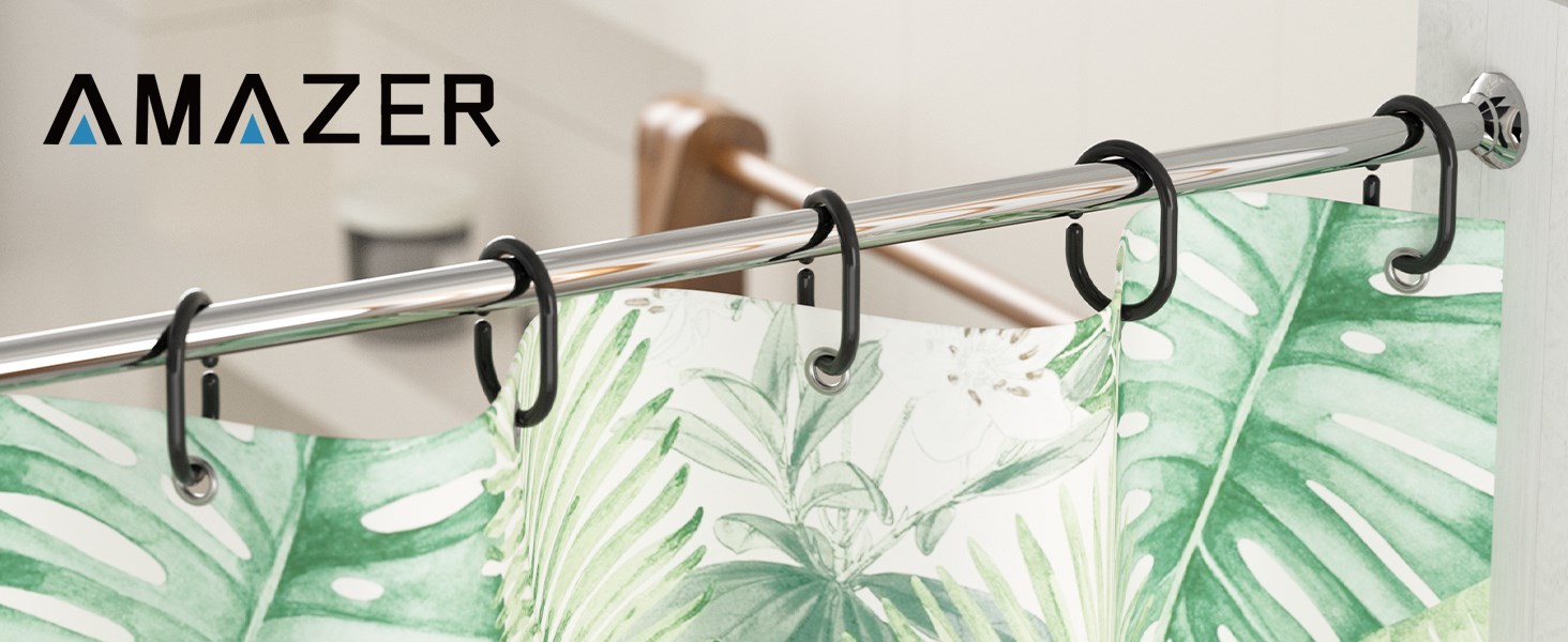 plastic shower curtain hooks