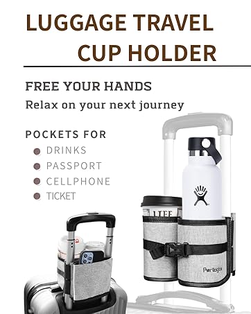 Perilogics travel luggage cup holder