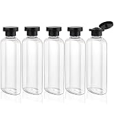 Wowang Travel Shampoo Bottles 7.7oz 5 Pack Leak Proof Squeeze Bottles with Flip Cap Refillable Co...
