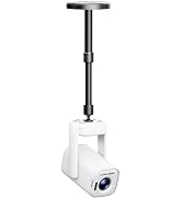 Aurzen D1R air Roku TV USB-C Powered Smart Projector Bundle with Aurzen Ceiling Projector Mount B...
