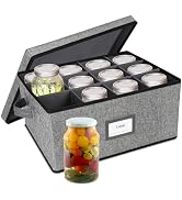 Lukeline 32 oz Mason Jar Organizer, Stackable Canning Jar Organizer, Collapsible Canning Jar Stor...