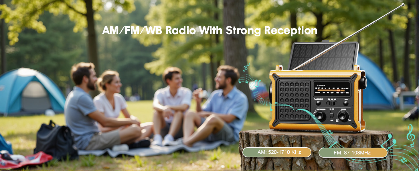 AM/FM/WB RADIO WITH STRONG RECEPTION