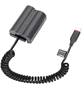 King Ma EN-EL15 Dummy Battery Decoded EN-EL15 Battery Replacement with Type-C Spring Power Adapte...