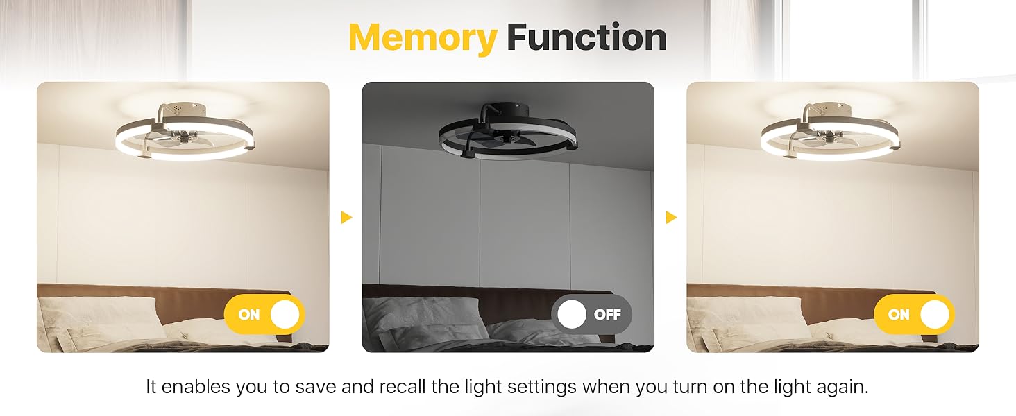 small room ceiling fan with light