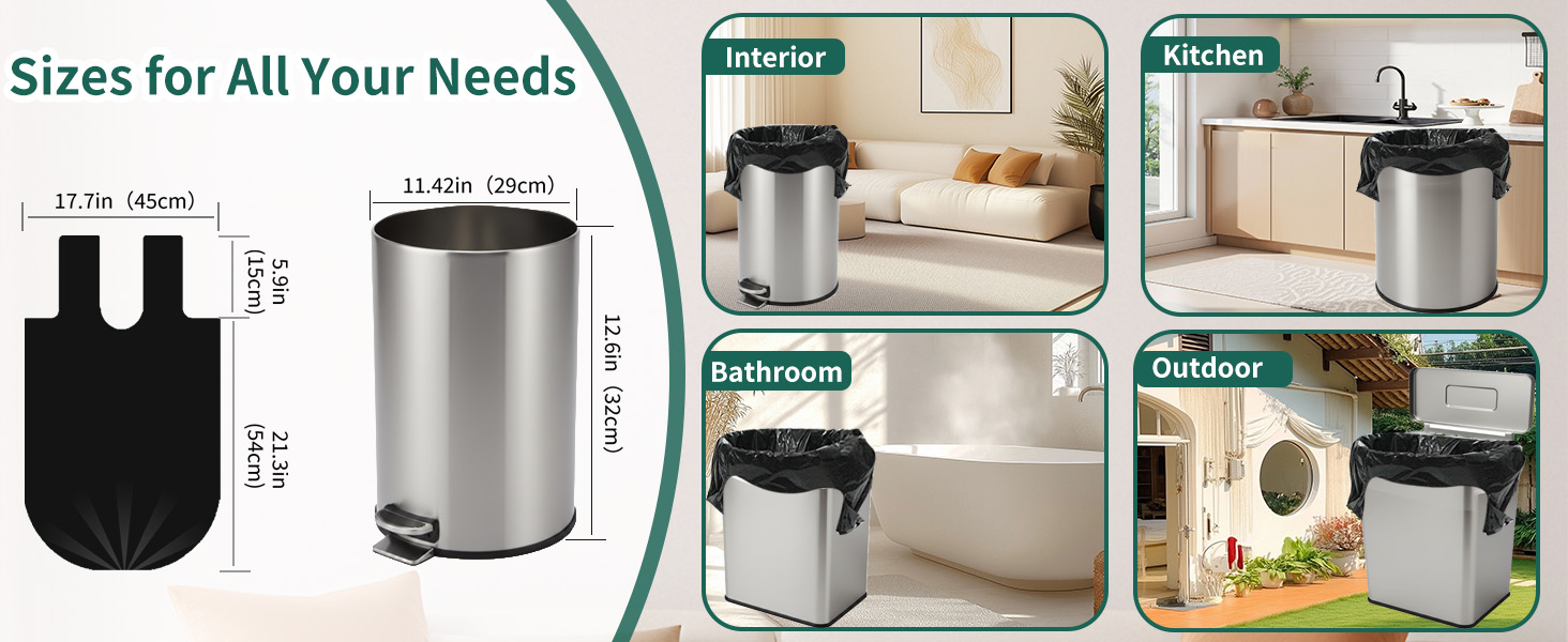 large kitchen garbage bags