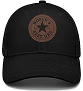 Worlds Best Dad Ever Trucker Hat Fathers Day Birthday Gifts for Father Dad Papa Daddy from Daught...