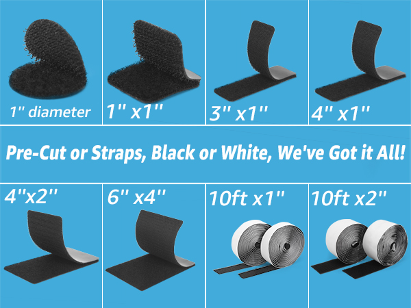 adhesive velcro hook and loop heavy duty strap tape