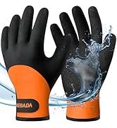 Kebada T2 Waterproof Winter Work Gloves for Men and Women - Thermal Insulated Freezer Gloves for ...