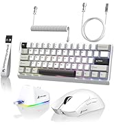 ATTACK SHARK X11&X60HE Mechanical Wireless Gaming Combo,Rapid Trigger Magnetic Switches 8K Keyboa...