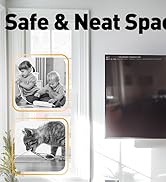 Delamu TV Cord Hider, Cord Covers for 2-3 Wires on Wall, Paintable Cable Hider Wire Covers for Co...