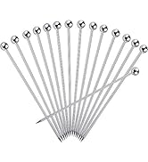 15PCS Cocktail Picks for Drinks, Stainless Steel Cocktail Toothpicks, Reusable Cocktail Skewers, ...