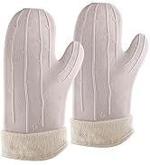 UMIRRO Cactus Silicone Oven Mitt 2-Pack Set, Heat Resistant, Non-Slip Grip for Kitchen Use, Safe ...