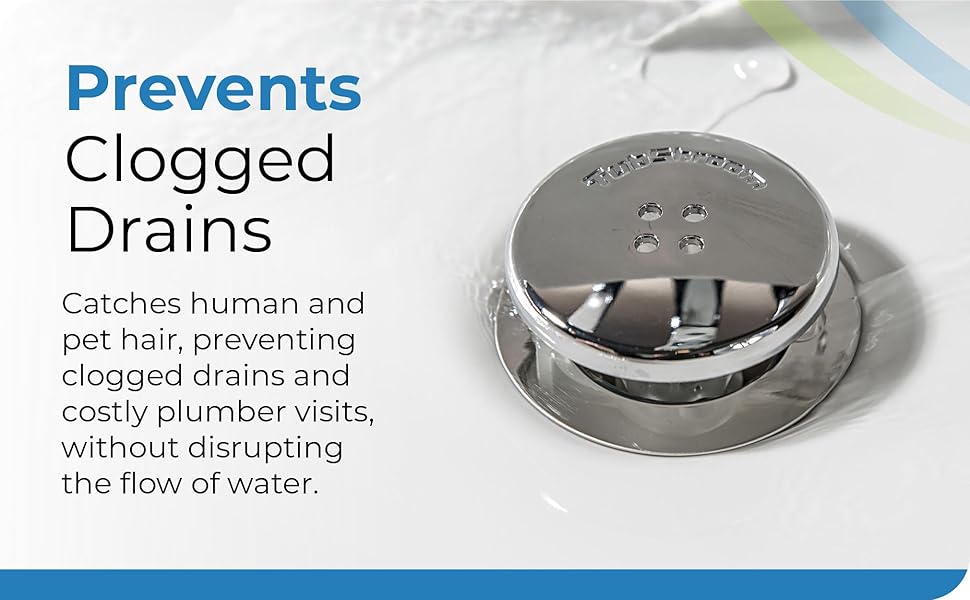 prevents clogged drains