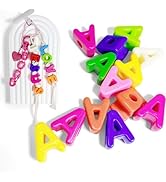 Maerolre 20Pcs Large Letter Beads, 20mm Big Acrylic Bubble Alphabet Beads, Colorful Plastic Beads...