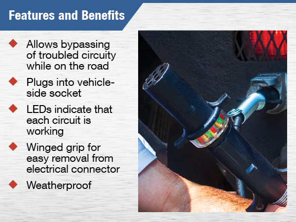 Allows bypassing of troubled circuitry while on the road
