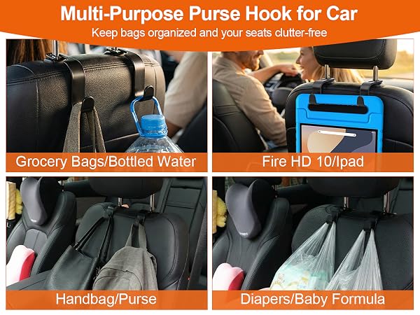 Multi-Purpose Purse Hook for Car