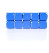 LianShi 22MM Rounded Blank Six Sided Dice Teaching Created Sesources Game Teaching Plastic Cubes ...
