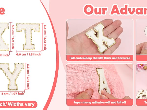 Letters Patches