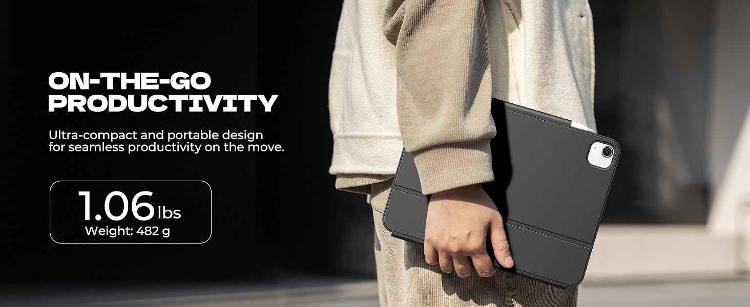Dexnor Keyboard Case for iPad Air 5th/4th Gen