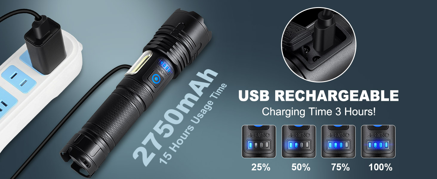 rechargeable flashlights flashlights high lumens flashlights for home