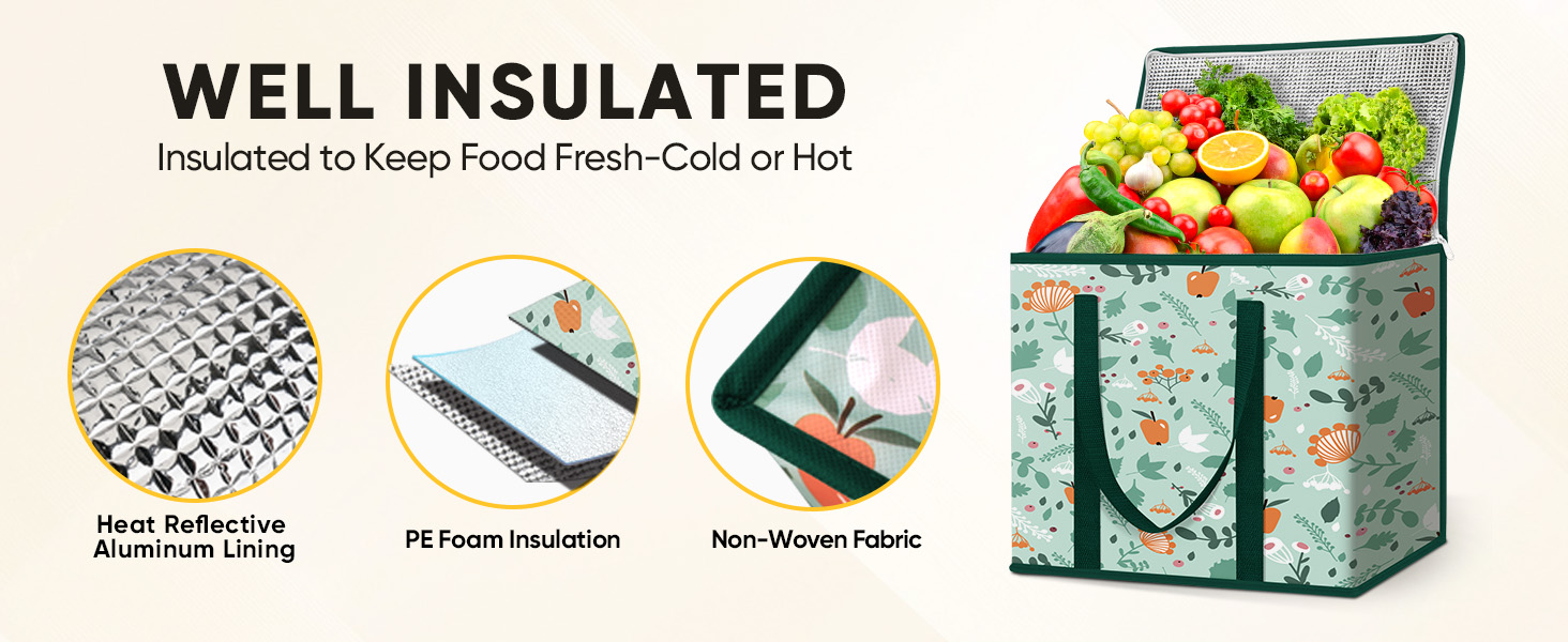 insulated grocery bags