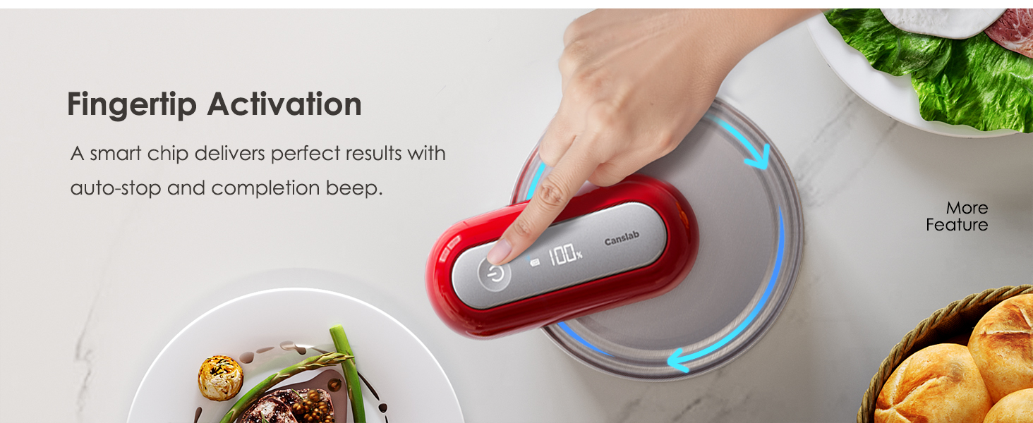 One Touch Automatic Can Opener_Auto Shut Off When Job Is Done_Smart Auto Stop