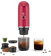 HAILASRE Portable Espresso Machine with 3-4 Min Self-heating, 12V Rechargeable Electric Coffee Ma...