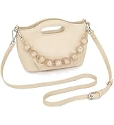 Glamzlele Small Crossbody Bags for Women Clutch Purse Vegan Leather Evening Bag with Removable Pe...