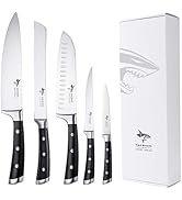 Knife Set, MAD SHARK Professional 5 Piece Kitchen Chef Knife Set, German High Carbon Stainless St...